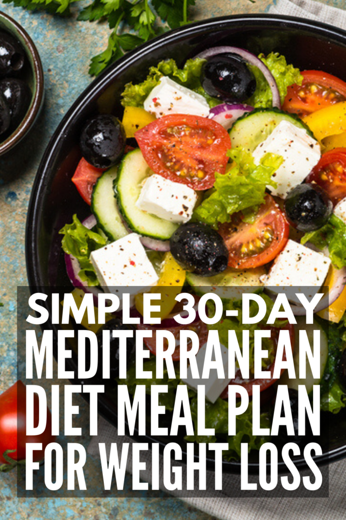 30-Day Mediterranean Diet Meal Plan for Weight Loss | If you're trying to lose weight and keep it off, finding a clean eating plan you can stick to for life is the way to go. We've curated 120 mix and match Mediterranean Diet recipes with delicious and filling meals for breakfast, lunch, dinner, snacks, and desserts. Perfect for beginners, we've included vegetarian and gluten-free options, as well as easy time-saving crockpot recipes! #mediterranean #mediterraneandiet #mediterraneanrecipes